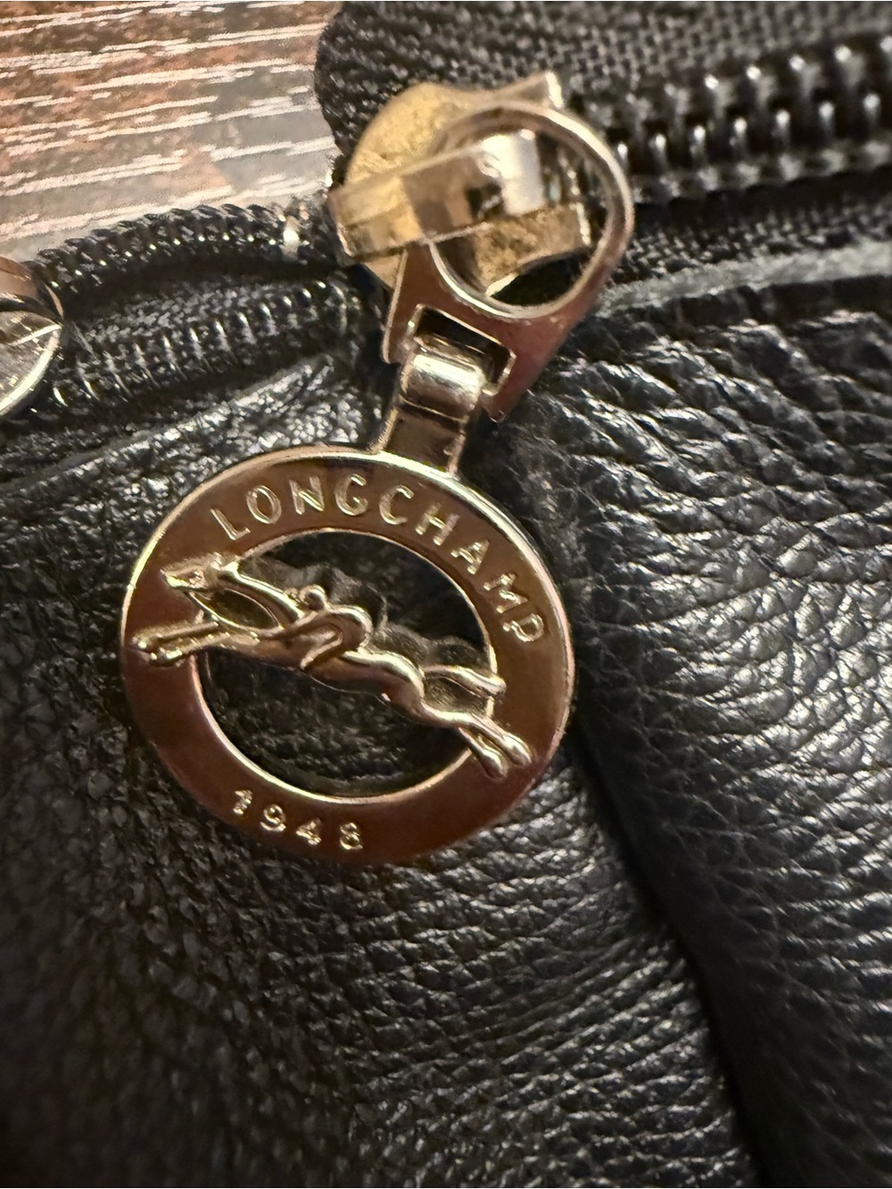 Longchamp Black Leather Belt Bag - Picture 6 of 13